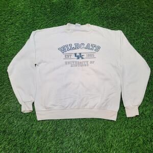 Y2K Kentucky Wildcats Champion Sweatshirt Mens Large Boxy Fit Cropped